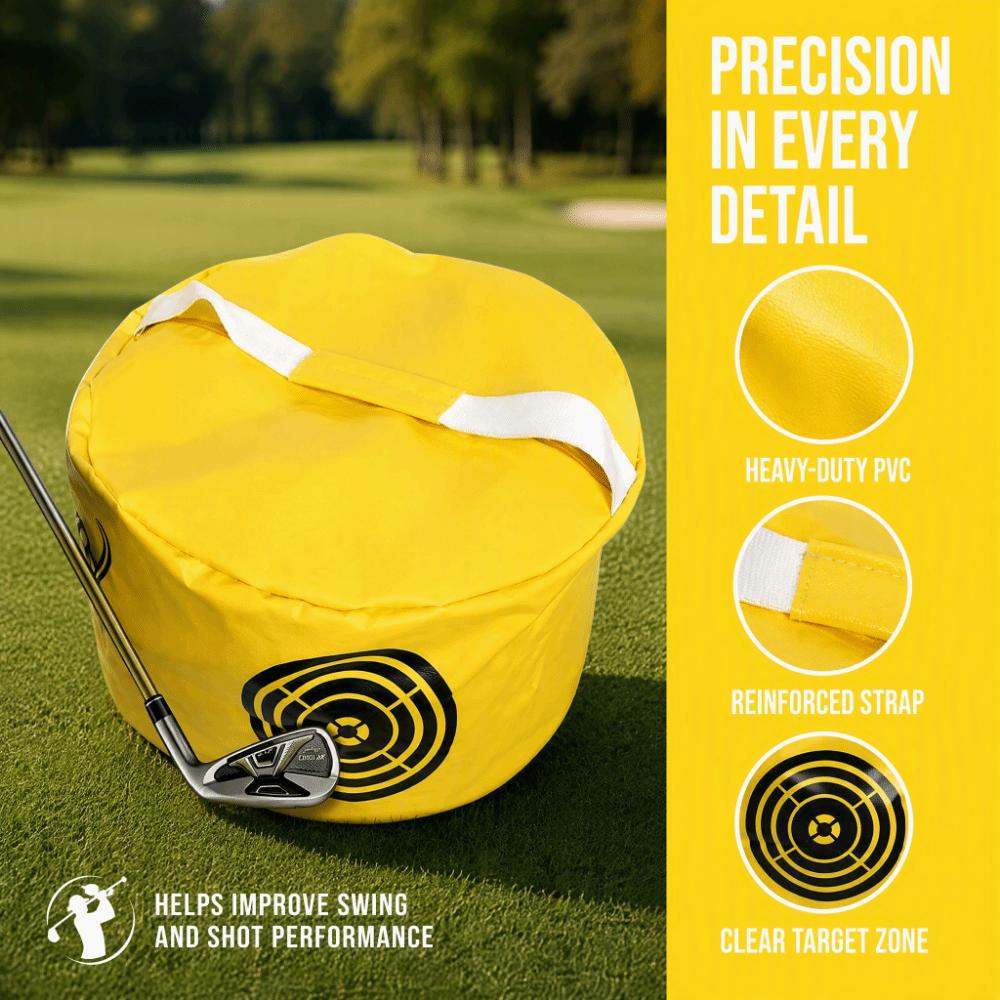 PVC-Material Golf-Aufprall-Schlagbeutel Gelbe Farbe Golf-Aufprall-Trainingsbeutel Anfänger Golf-Übung