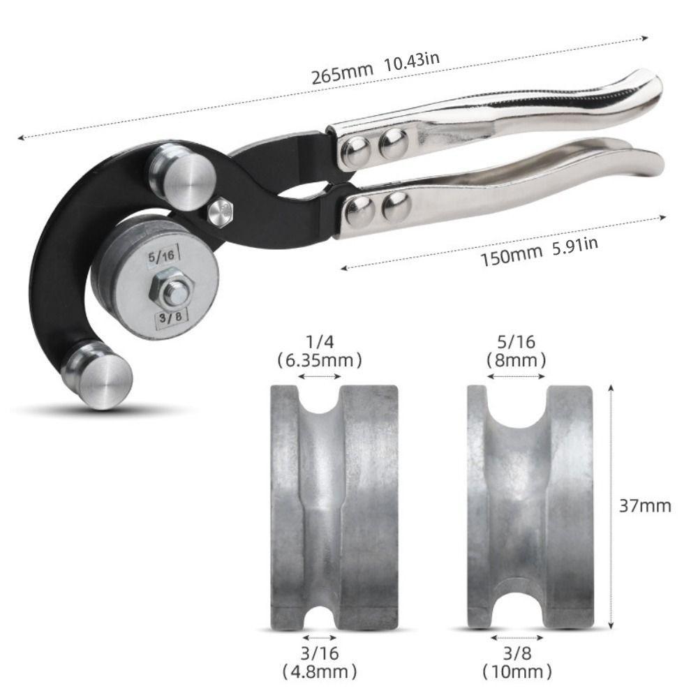 Multifunctional 4 In 1 Pipe Tool Adjustable Tube Bending Pliers  Manual Brake Lines Bender