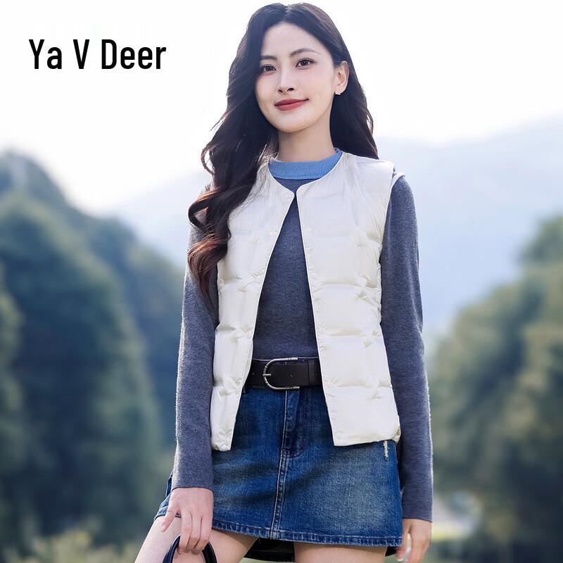 Yalu Women s Lightweight V-Neck Down Vest S