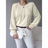Women'S Chunky Sweater - Beige/Neutral-Toned Sweater for Fall/Winter, Cozy Sweater for Everyday & Formal Outfits, Women'S Sweater Clothing