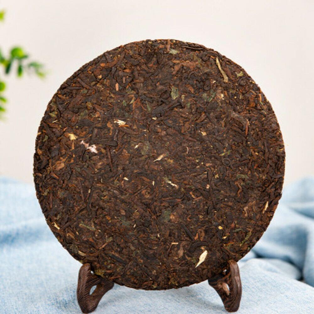 Pu-erh Ripe Tea Cake 357g Yunnan Aged Chinese Puer Glutinous Rice Aroma