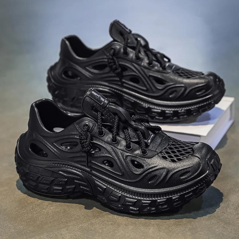 New Summer Fashion Lovers Sandals EVA Baotou Men's Sandals Outdoor Thick Bottom Hole Shoes Luxury Beach Men Garden Shoes