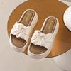 Internet Celebrity Slippers Women's Summer Wear Foreign Style Super Fire Thick Soles 2025 New Sandals with Skirt Bow Cool Slippers