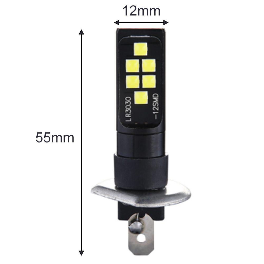 2Pcs Fog Lamp For H1 Socket Cars DRL Light Auto Daytime Driving Lights For H1 Led Headlight  Bulb White ABS Signals Light