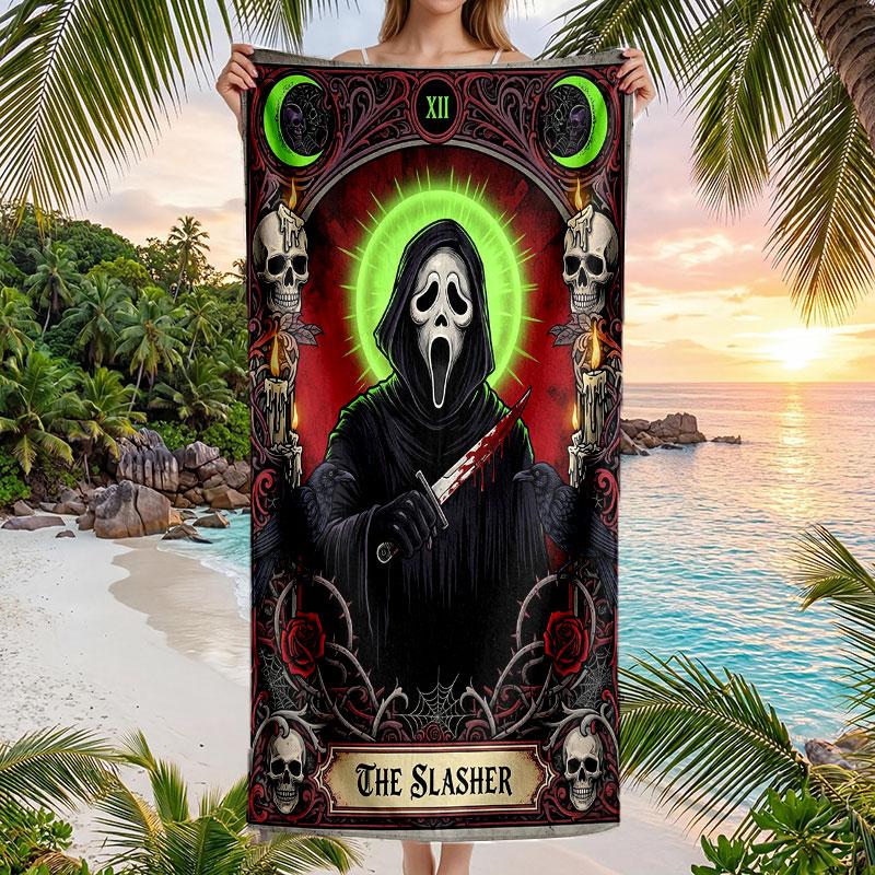 Large Beach Towel Quick Dry Absorbent Towel For Beach IndoorScream Ghostface