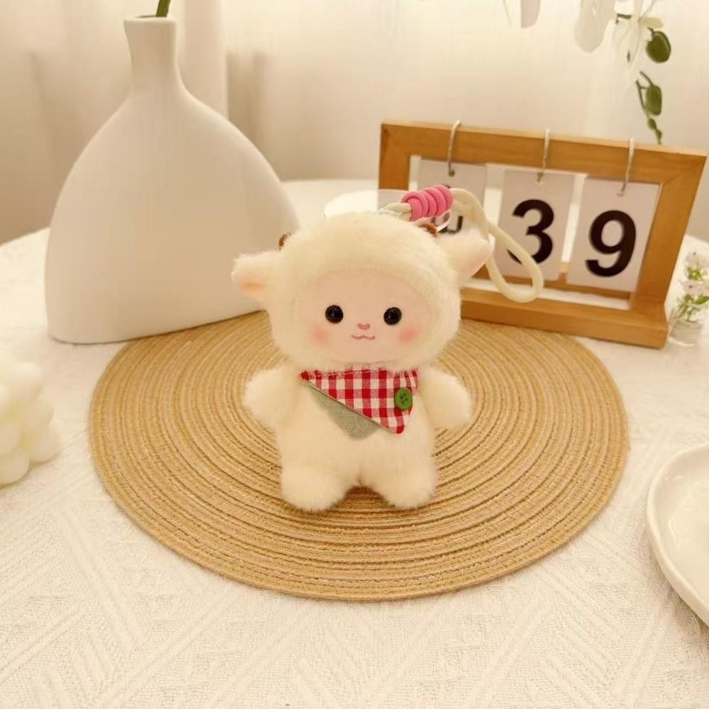 Fluffy Cartoon Foodie Animal Plush Toys Soft Plush Hanging Doll Cartoon Stuffed Doll Bag Charm