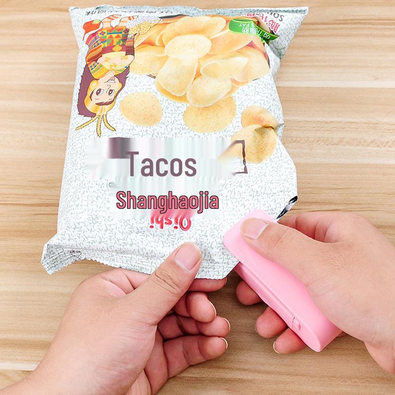 Compact Hand-Press Heat Sealer for Food Packaging