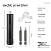 Multi-Functional Rechargeable Electric Screwdriver with Large and Small Torque Options