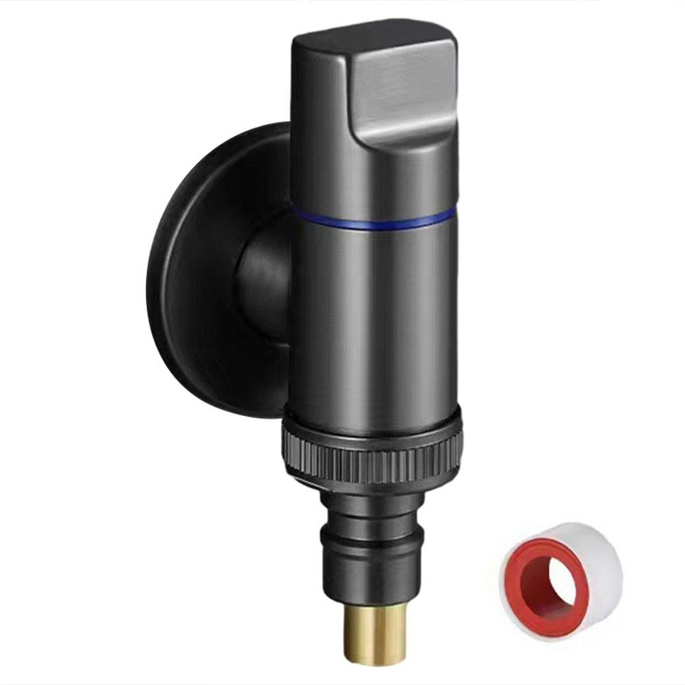 Water Stop Valve Angle Valve With Raw Tape Stainless Steel