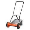 16" Push Reel Lawn Mower 5-Blade Adjustable Height Grass Catcher 2 Wheels