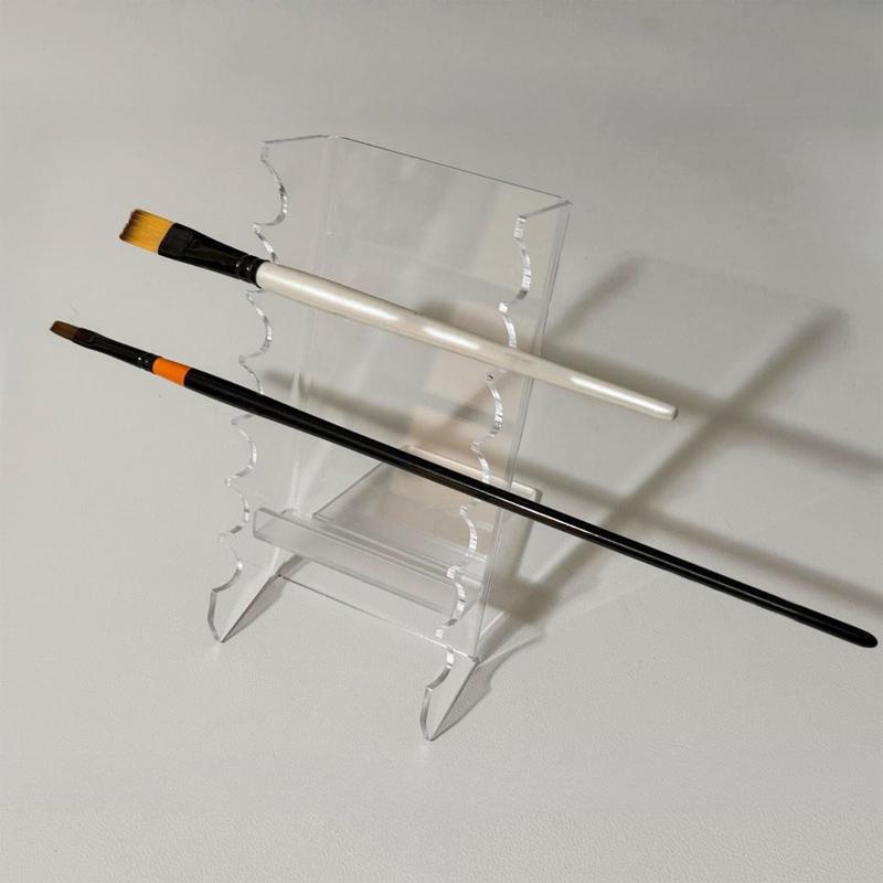 Acryl-Make-up-Pinselhalter Make-up-Pinsel-Trockenständer Schreibtisch-Buntstift-Organizer Klarer Pinselständer Für Stifte Und Kunst