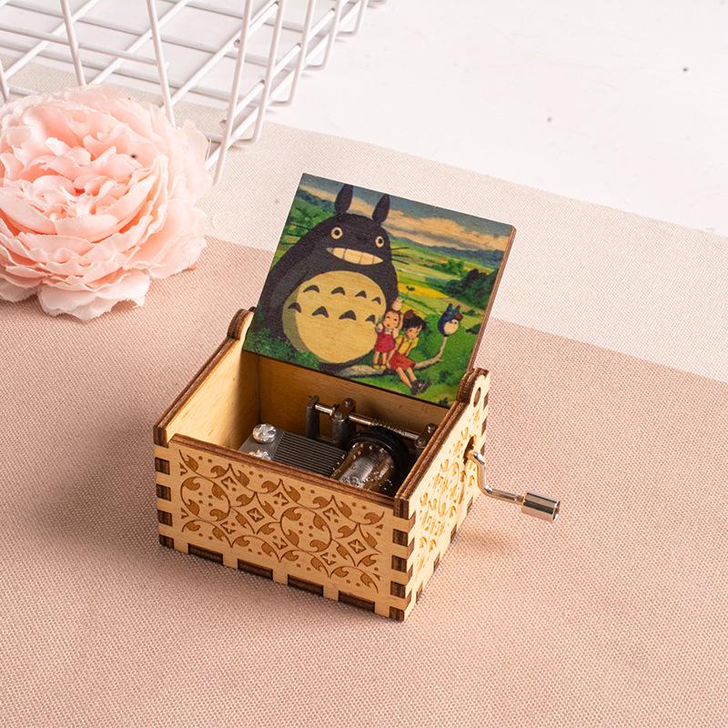 Dřevěná hudební skříňka Totoro Miyazaki – Valentýnský/Narozeninový dárek pro ni