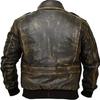 NOORA Men's Real Lambskin Distressed Brown Leather Jacket ST077