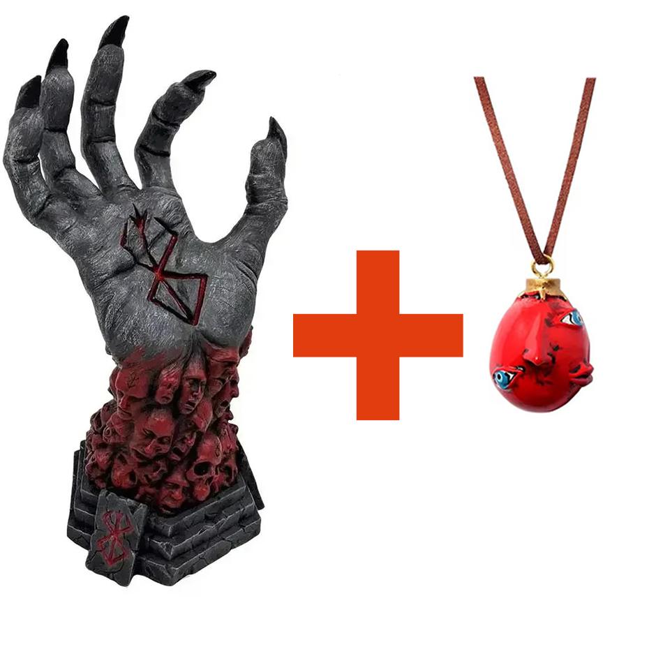 Right Devil'S Hand Rampage Skull Rune Crazy God Death Resin Craft Statue Home Decoration Accessories 1 Pcs For Kids Adults Children's Birthday Gift