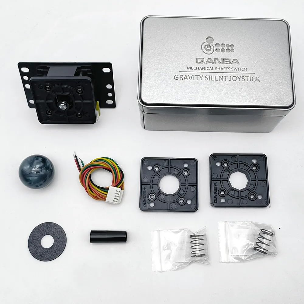 Genuine Qanba Gravity Arcade Controller Silent Lever Quamba Gravity Mechanical Shaft Switch Silent Lever Lever Ball Square Guide Replacement Circular
