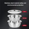 Lavabo Multifuncional De Acero Inoxidable, Rallador De Acero Inoxidable 3 En 1, Cesta De Drenaje De Lavabo Sólido, Tazón De Lavado, Juego De Tazones De Lavado De Frutas Y Verduras