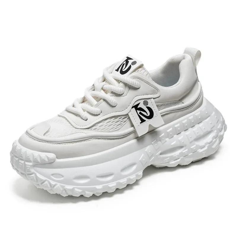Fashion New Men's Breathable Sneakers Fashion Trendy Casual Shoes Increased Height Thick Bottom Running Shoes Zapatos Para Hombres