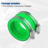 ACROPIX 45mm innerdiameter Gummi Midori Motorcykel Förgasare Adapter Insug Rör Grenrör Adapter Stövelhylsa Gränssnitt (Förpackning med 2 klämmor)