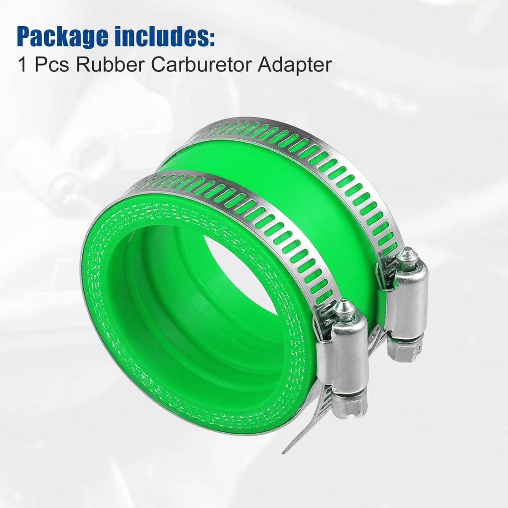 ACROPIX 45mm innerdiameter Gummi Midori Motorcykel Förgasare Adapter Insug Rör Grenrör Adapter Stövelhylsa Gränssnitt (Förpackning med 2 klämmor)
