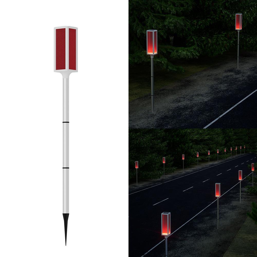 Warning Light Traffic Roadside Lights Led Flashing Signals Solar Lamps  Outdoor