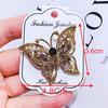 Women Rhinestone Inlaid Fox Butterfly Rabbit Animal Brooch Pin Corsage Jewelry