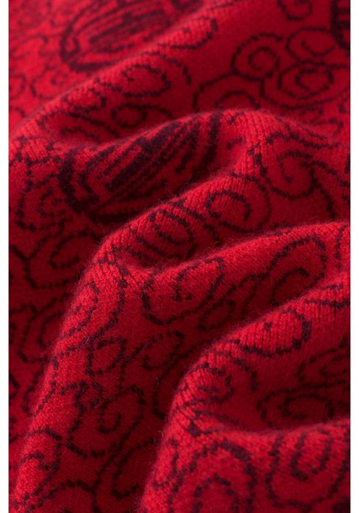 Women's Thick Wool Sweater for Middle-Aged & Elderly - Half-Zip Autumn/Winter Cardigan
