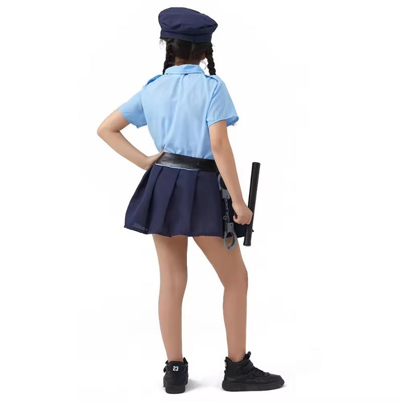 Girls Uniform Cosplay Costumes Children Stage Performance Uniform Props Costumes Party Costumes