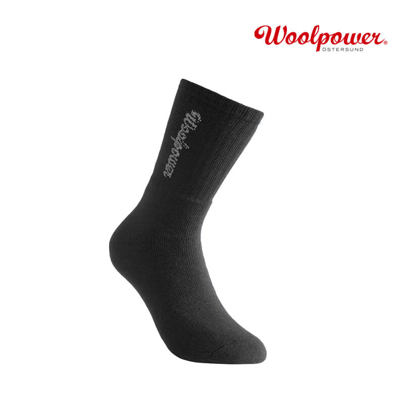 [WOOLPOWER] Wool Socks 400 Logo (8424) black