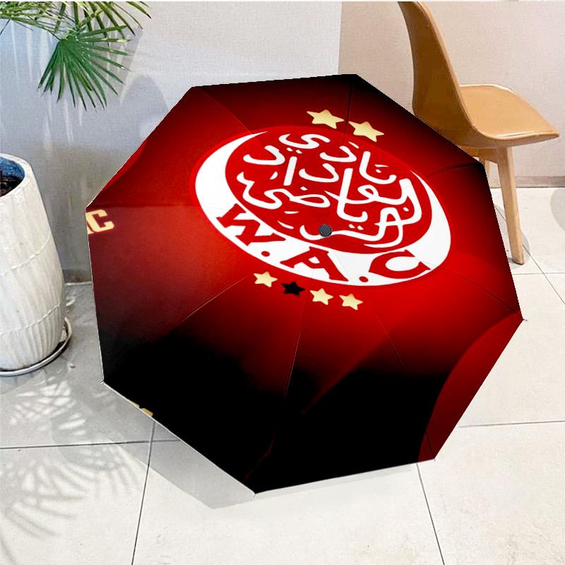 Fc Crest Design Printed Automatic Umbrella, 8-Frame for Travel, camping, Casual Umbrella, Essential Gift for for family and friends