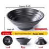 Jijun Black Melamine Noodle Bowl