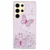 For Samsung Galaxy S25 Ultra TPU Case WANLONFENG AW Series PVC Butterfly Epoxy Phone Cover with HD Film