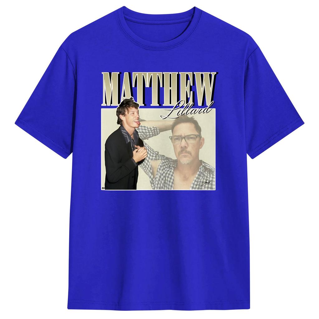 Matthew Lillard TShirt Summer Leisure TShirts Cotton ONeck Oversized Top Tees ShortSleeved Vintage Tshirt