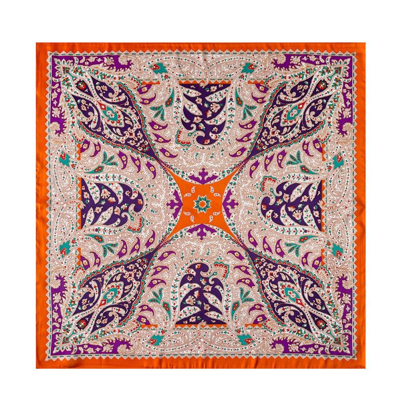 

Ретро Кешью Маленький Квадратный Шарф Красный Шарф из Искусственного Шелка Головной Платок Принтованный Универсальный Шарф Профессиональный Шарф 70*70