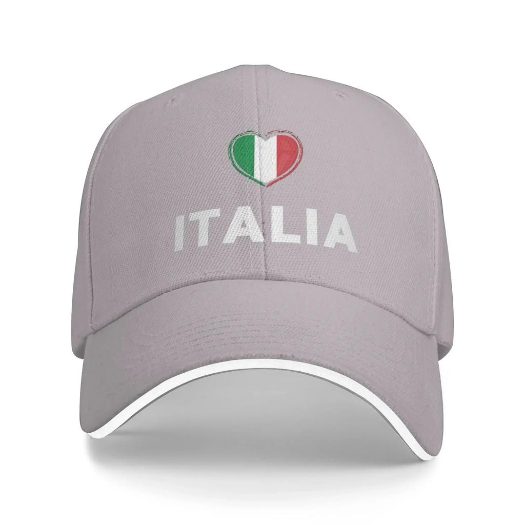 Summer Casual Baseball Cap Italia Flag  Hiking Fishing Trucker Hat For Unisex Adult High Quality  Stylish Snapback Cap
