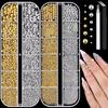 Rhinestones Mixed Size Nail Design Accessories Round Beads Multi-Style 3d Nail Decorations For Personal Nail Creation Nude