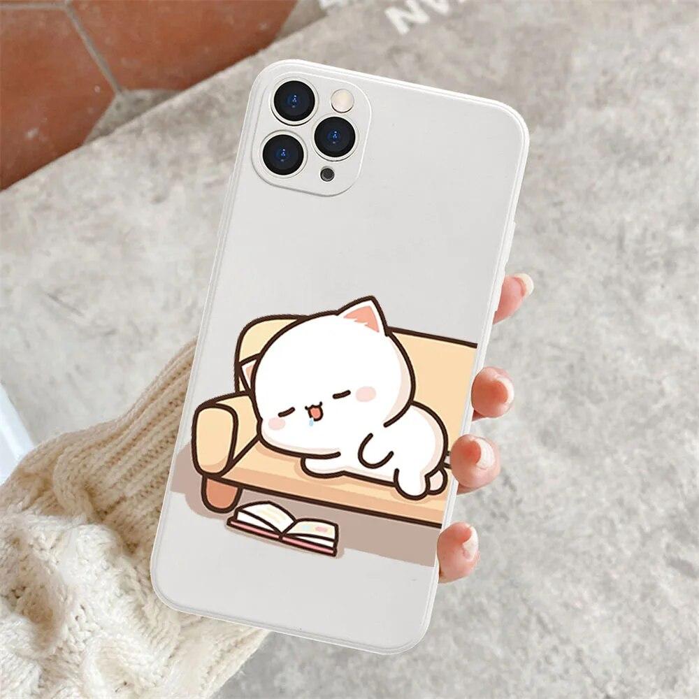 Soft Animation Lovely Fashion Phone For Iphone 11 XR Max 14 Pro 6s 8 Mini X 6 7 13 12 Plus XS Silicon Silicone Soft TPU Straight Case Cover