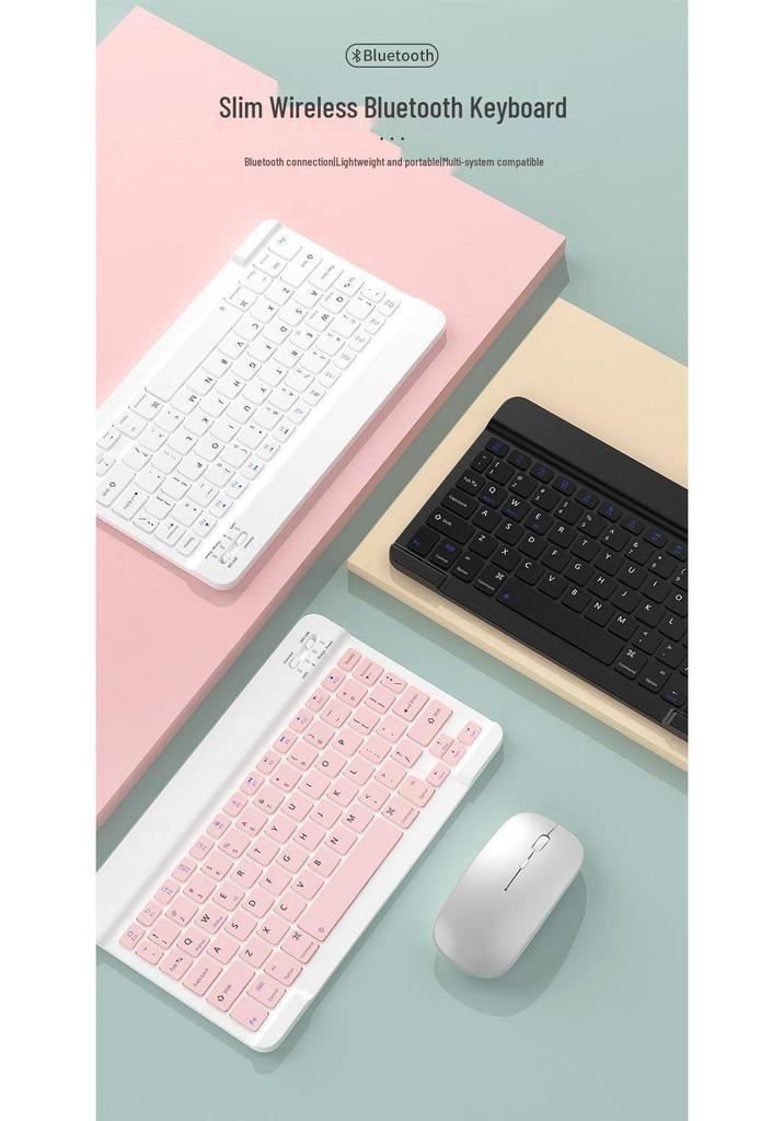 Bluetooth Keyboard and Mouse Set for iPad, Huawei, Xiaomi, Samsung Devices with Wireless Connectivity