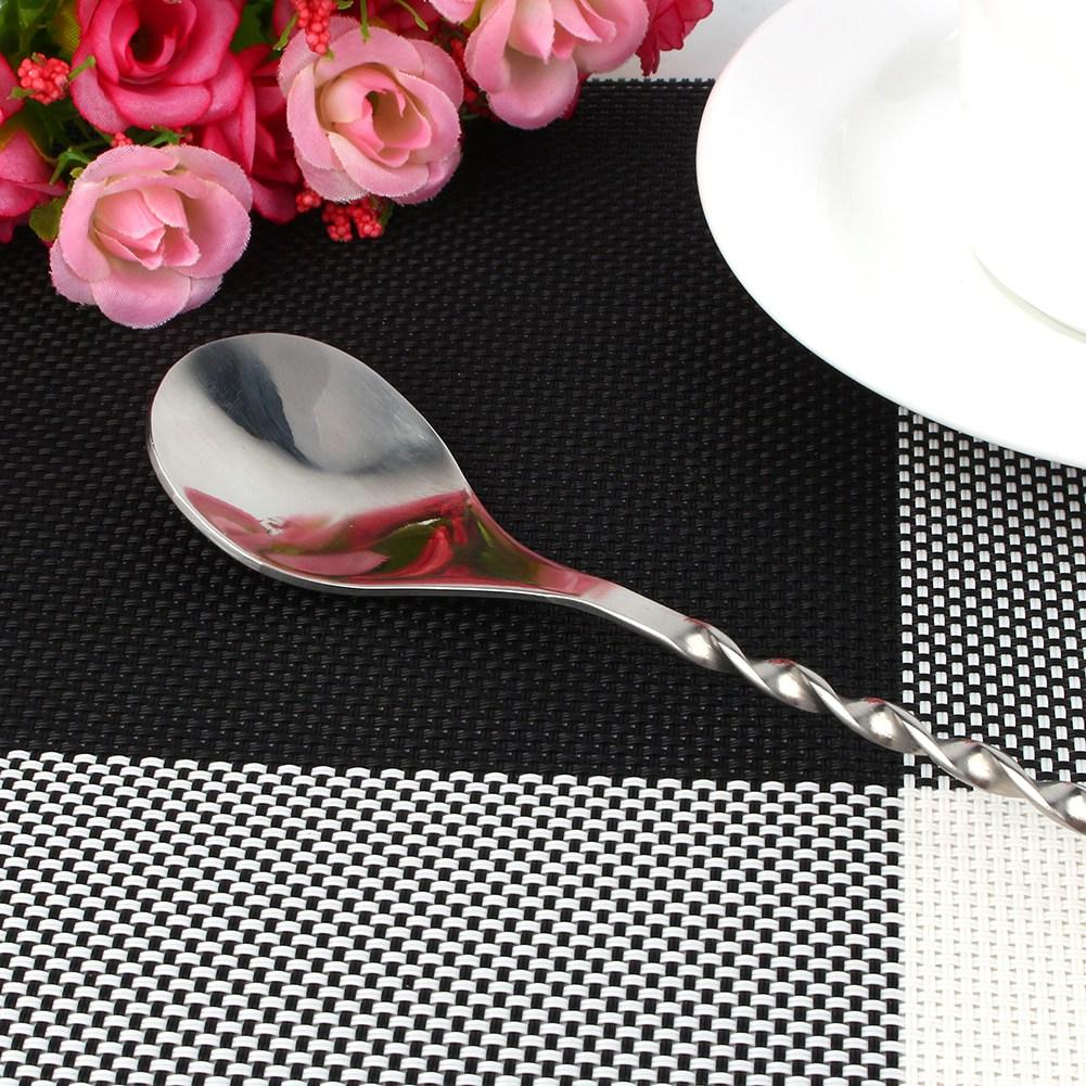 11In Stainless Steel   Bar Spoon Steel Bartending Mixed Tall Drink Stir Spoon Bar Wine