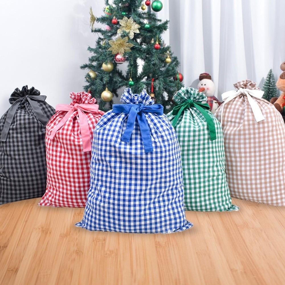 Drawstring Closure Christmas Present Bag Reusable Christmas Gift Bags  Christmas Gift Wrapping