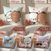 Popular Home Cartoon Bubu  Dudu Cute 3 Pillow Case DoubleSided Plush Sofa Cushion Covers Organic Breathable Invisible Zipper