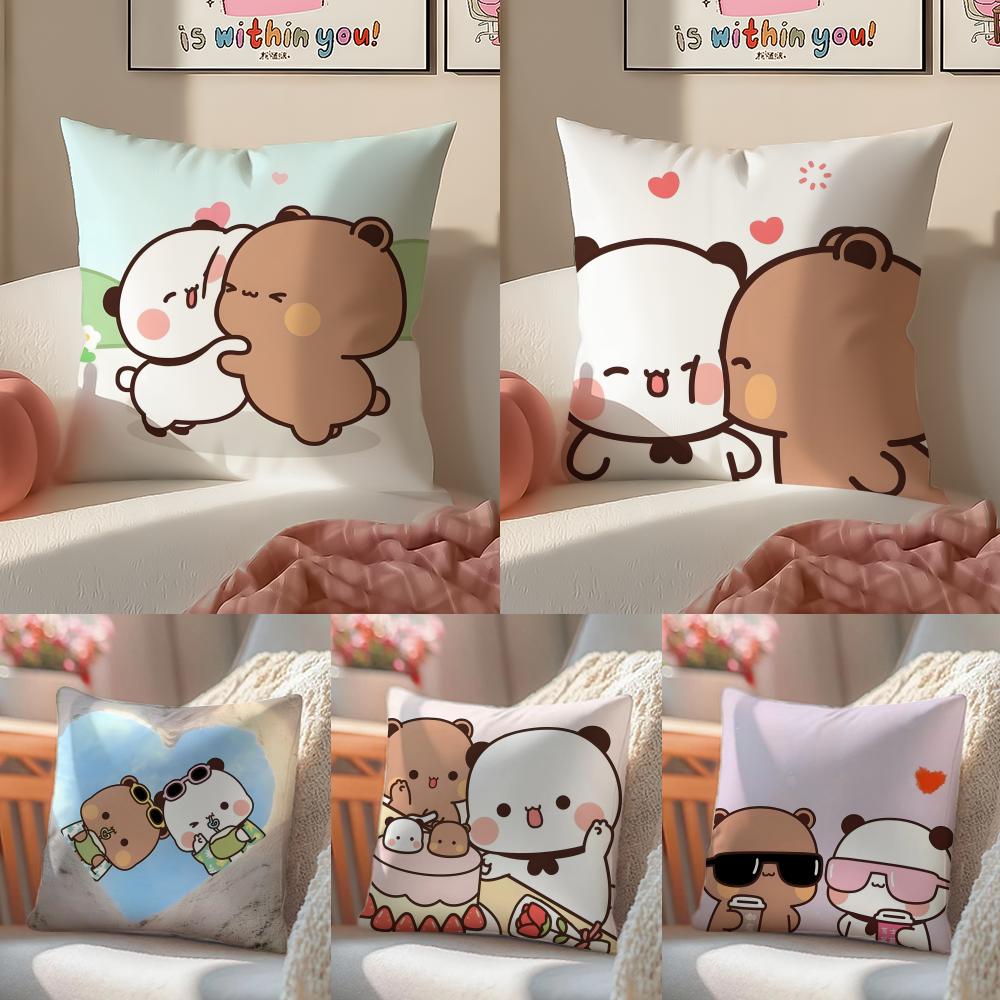 Popular Home Cartoon Bubu  Dudu Cute 3 Pillow Case DoubleSided Plush Sofa Cushion Covers Organic Breathable Invisible Zipper