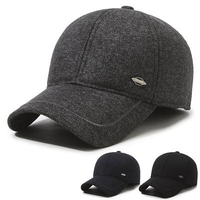 Men's Autumn Winter Baseball Cap Middle-Aged and Elderly Outdoor Warm Ear Protection Cap