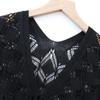 Sommer Damen Strickpullover mit Lochmuster Überwurf Strandurlaub Bikini Sonnenshirt Kleider