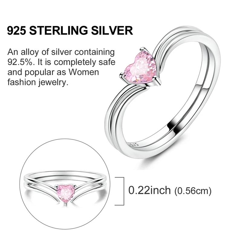 New copper Infinity Love Pink Heart Sparkling Cubic Zircon Rings Evil Eye Signet Ring for Women Protection Lucky Jewellery Gift