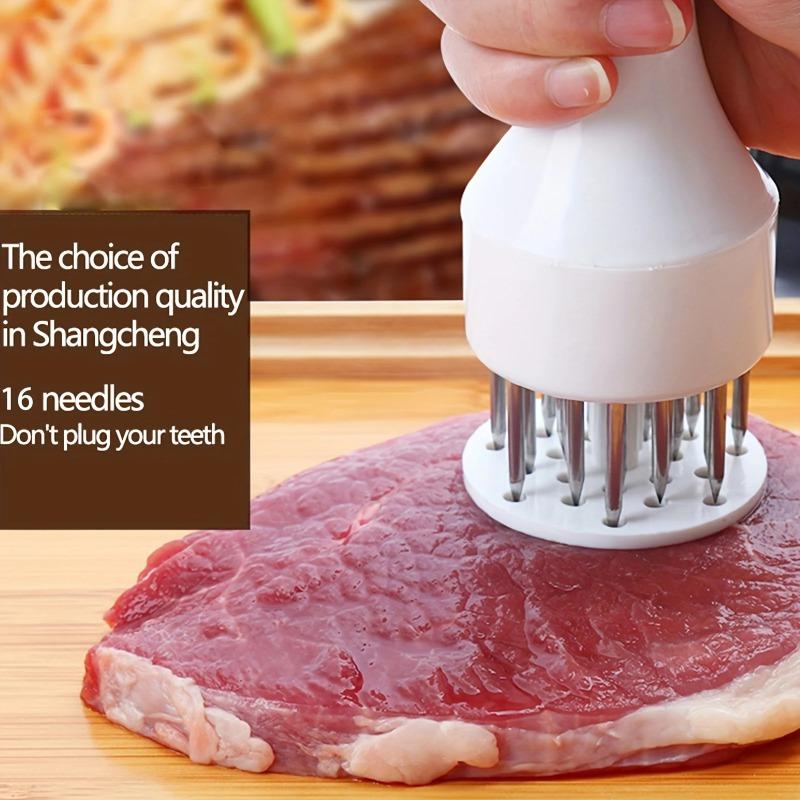 Stainless Steel Steak Meat Tenderizer Hammer Loose Meat Needle Household Punching Daily Tendon Breaker Meat Inserting Needle