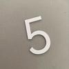 1pc Modern Black Self-Adhesive Acrylic House Number 7 - Easy Install, No Battery Required, Plastic Surface Mount Address Sign for Home