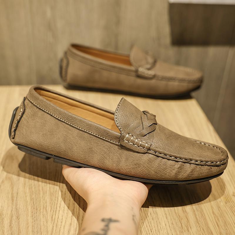 Comfortable Mens Loafers Lightweight Causal Shoes Breathable Slip on Flats Leisure Walk Footwear Moccasins Comfy Business Shoes