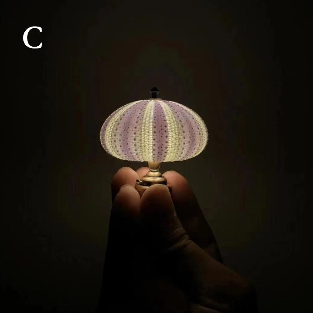 Sea Urchin Night Light Sea Urchin Shell Beach Themed Animal Night Bedside Light Light Fun Lamp Night Q0E6