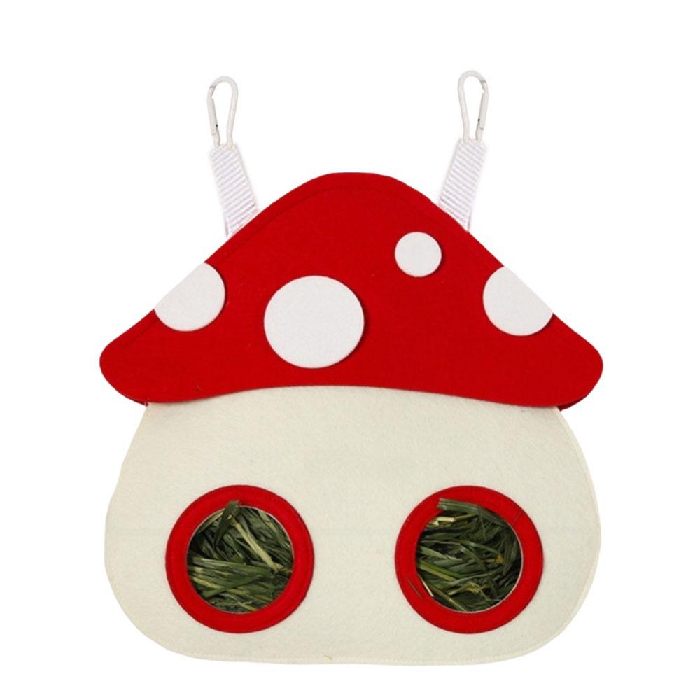 

Hanging Guinea Pig Hay Feeder Cartoon Hanging Grass Feeding Bag for Rabbit Chinchillas Rats Style C
