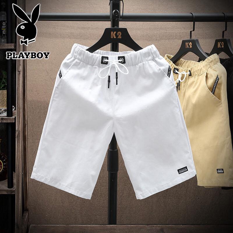 PLAYBOY Men s Summer Casual Beach Shorts L
